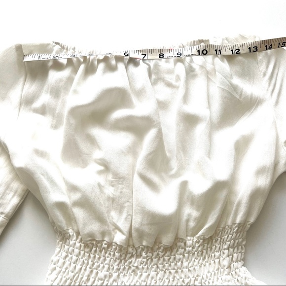 Lioness White Linen-Blend Ruffle 'Cuban' Dress M - Picture 8 of 15